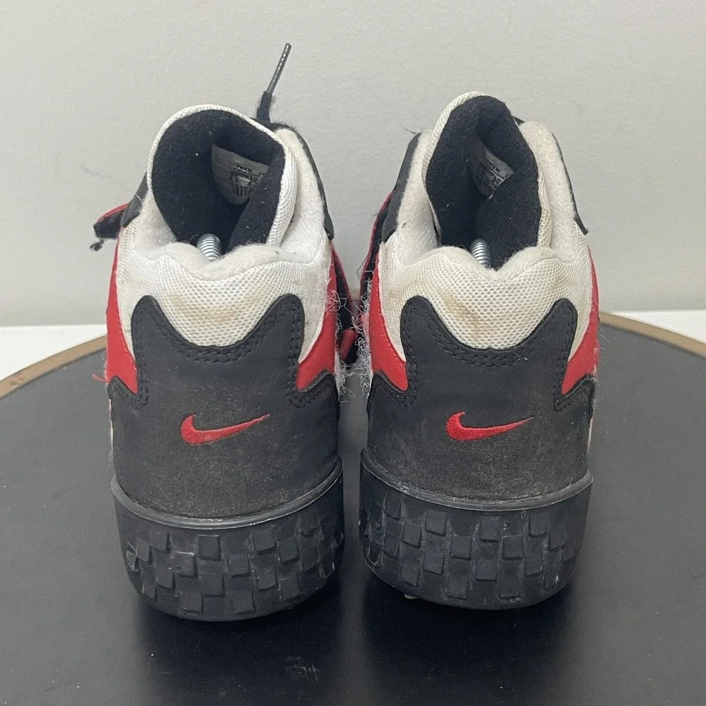Vintage Nike Hammer Throwing Shoes Track Field‎ Spikes Red Black Size US 9.5